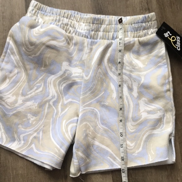 Sweatshorts Marbled Blue Girls 7/8 - Picture 2 of 8